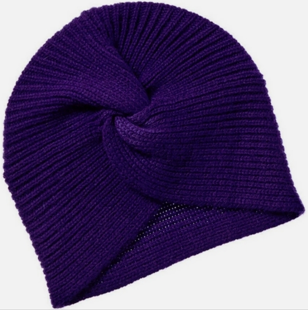 Amicale Cashmere Turban Violet One Size
